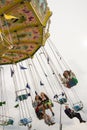 Traditional Chairoplane at Oktoberfest in Munich Royalty Free Stock Photo