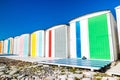 Traditional changing rooms on the beach