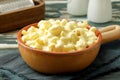 Traditional  cheese cream macaroni Royalty Free Stock Photo