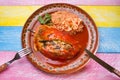 Traditional chile relleno Royalty Free Stock Photo