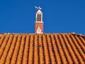 Traditional chimney on a housetop in Portugal