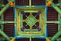 Traditional chinese abstract woodenroof as background background Royalty Free Stock Photo