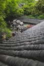 Chinese architecture and garden on Huxin Island in South Lake in Jiaxing, China