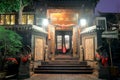 Traditional chinese architecture of jingxiangzi alley night sight, srgb image
