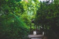 Traditional Chinese architecture between trees at Lingering Garden Scenic Area, Suzhou, Jiangsu, China Royalty Free Stock Photo