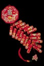 The traditional Chinese auspicious firecrackers
