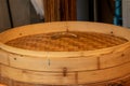 Traditional Chinese Bamboo Steamer for steaming Royalty Free Stock Photo