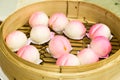 Traditional Chinese birthday bun named Shou Bao served on birthdays