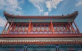 Traditional Chinese building under blue sky Royalty Free Stock Photo