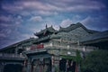traditional Chinese buildings in Wuhan city