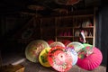 Traditional chinese colour oiled paper umbrella Royalty Free Stock Photo