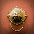 Traditional Chinese Door knocker Royalty Free Stock Photo