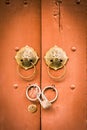 Traditional Chinese Door knocker Royalty Free Stock Photo