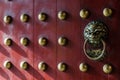 Beautiful traditional Chinese door. Royalty Free Stock Photo