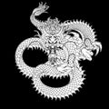 Traditional chinese Dragon for tattoo design
