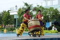 Traditional Chinese drum. Plays together with lion dance by trained drummers.