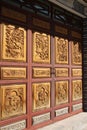 Traditional chinese encarved doors Royalty Free Stock Photo