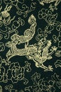 Traditional Chinese fabric sample Royalty Free Stock Photo