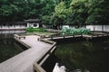 Traditional Chinese garden in West Lake scenic area in Hangzhou, China Royalty Free Stock Photo