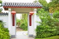 Asian Chinese gate door of classic house China