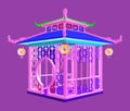 Traditional Chinese Gazebo Garden Pavilion Vector Royalty Free Stock Photo