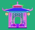 Traditional Chinese Gazebo Garden Pavilion Vector