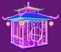 Traditional Chinese Gazebo Garden Pavilion Vector Royalty Free Stock Photo