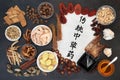 Traditional Chinese Herbs for Healing Royalty Free Stock Photo