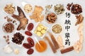 Traditional Chinese Herbs for Healing Royalty Free Stock Photo
