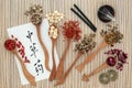 Traditional Chinese Herbs Royalty Free Stock Photo