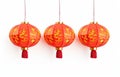 Traditional chinese lantern isolated on white background. Oriental decoration of China culture. Asian Lanterns