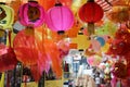 A Traditional Chinese lantern selling in market for Mid-Autumn festival celebration