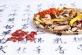 Traditional Chinese medicine and the prescription Royalty Free Stock Photo