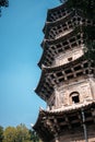 Traditional Chinese pagodas in Quanzhou,  Fujian, China. Royalty Free Stock Photo