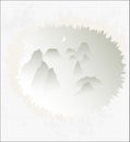 Traditional Chinese Painting, Template, Mountains