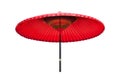 Traditional Chinese red oiled paper umbrella