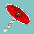 Traditional Chinese red umbrella