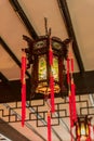 Traditional Chinese Style Interior decoration. Lanterns on the ceiling Royalty Free Stock Photo