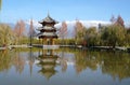 Pavilion and Jade Dragon Snow Mountain