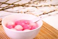 Traditional chinese sweet rice ball. Royalty Free Stock Photo