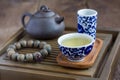 Traditional chinese tea ceremony accessories Royalty Free Stock Photo