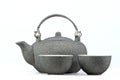 Traditional chinese teapot with tea mug Royalty Free Stock Photo