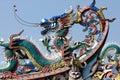 Traditional Chinese temple roof corner