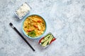 Traditional Chinese or Thai chicken yellow curry Royalty Free Stock Photo