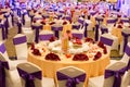 Traditional Chinese wedding - banquet hall Royalty Free Stock Photo