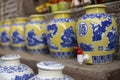 Traditional Chinese wine jar Royalty Free Stock Photo