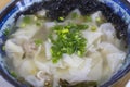 Traditional Chinese wonton soup