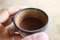 Traditional chocolate drink in a cup Royalty Free Stock Photo