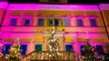 Traditional Christkindlmarkt in the Hellbrunn Palace of Salzburg, Austria