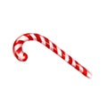 Traditional christmas caramel striped staff Royalty Free Stock Photo